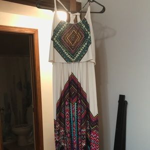 Multi colored maxi dress